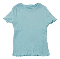 Světlemodré žebrované tričko Primark