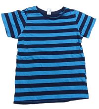 Tmavomodro-modré pruhované tričko C&A