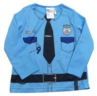Kostým - Modré triko -policista H&M