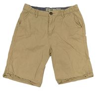 Béžové plátěné chino kraťasy Denim Co.