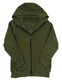 Khaki propínací mikina s kapucí F&F