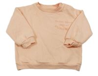 Broskvová mikina s logem F&F