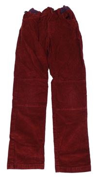 Červené manšestrové kalhoty Sergent Major