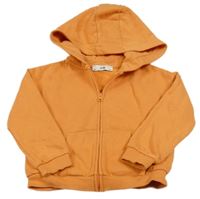 Oranžová propínací mikina s kapucí C&A