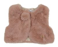 Starorůžová kožešinová podšitá vesta Mayoral
