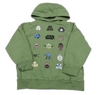 Khaki mikina s potiskem Star Wars a kapucí Next 