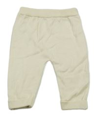 Smetanové úpletové kalhoty Tu