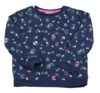 Tmavomodrá mikina se vzorem M&S