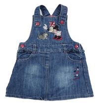 Tmavomodrá riflová laclová sukně s Minnií C&A