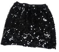 Černá flitrová sukně Dunnes