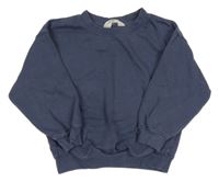 Tmavomodrošedá oversize mikina H&M