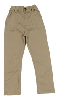 Béžové plátěné chino kalhoty Matalan