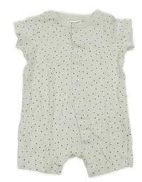 Bílý puntíkovaný letní overal H&M