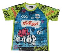 Modro-zelený sportovní dres s nápisy Masita 