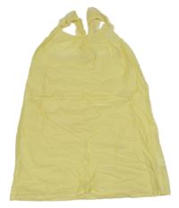 Žluté pruhované lehké šaty H&M