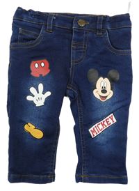 Tmavomodré podšité rifle s Mickeym C&A