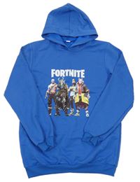 Modrá mikina Fortnite s kapucí 