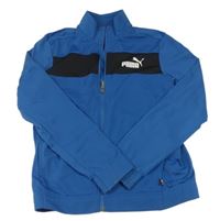 Modro-černá propínací mikina s logem PUMA
