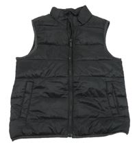 Černá prošívaná šusťáková zateplená vesta PRIMARK