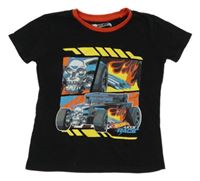 Černo-červené tričko s autem - Hot Wheels sinsay