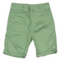 Olivové chino plátěné kraťasy Juniors