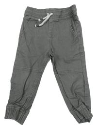 Tmavošedé chino cuff rifle F&F