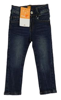 Tmavomodré skinny rifle Pusblu