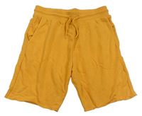 Hořčicové teplákové kraťasy H&M
