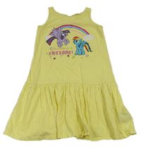 Žluté bavlněné šaty s My Little Pony H&M
