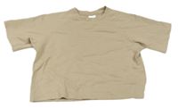 Béžové teplákové oversize tričko Zara