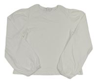 Bílé crop triko Zara