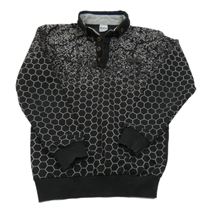 Černá vzorovaná polo mikina