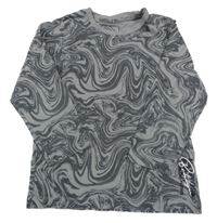 Šedé vzorované triko Matalan