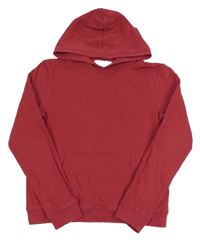 Tmavočervená mikina s kapucí Manguun