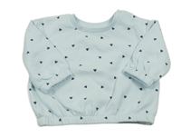 Světlemodrá mikina se srdíčky Primark