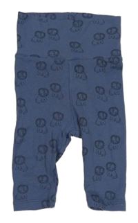 Tmavomodré lehké tepláky s lvy H&M