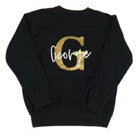 Černá mikina s písmenem