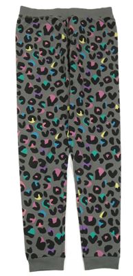 Šedé pyžamové kalhoty s leopardím vzorem M&S