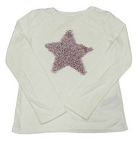 Bílé triko s 3D hvězdou Primark