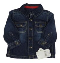 Nové - tmavomodrá riflová košile Mothercare