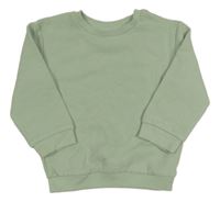 Zelená žebrovaná lehká mikina Primark