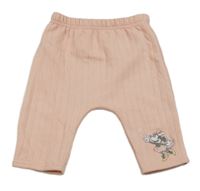 Světlerůžové žebrované tepláky s Minnie Disney