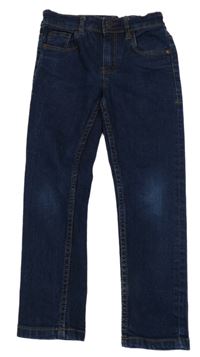 Tmavomodré skinny rifle Next