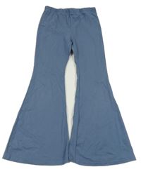 Šedomodré flare legíny shein