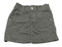 Šedá riflová sukně s kapsami H&M