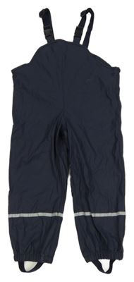 Tmavomodré nepromokavé laclové kalhoty Lupilu