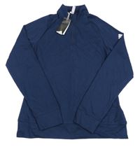 Nové - tmavomodrá lehká mikina Adidas
