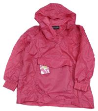 Nové - růžová šusťáková větrovka s kapucí 