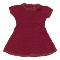 Tmavorůžové pletené šaty Primark