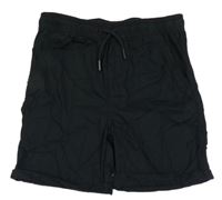 Černé plátěné kraťasy Primark